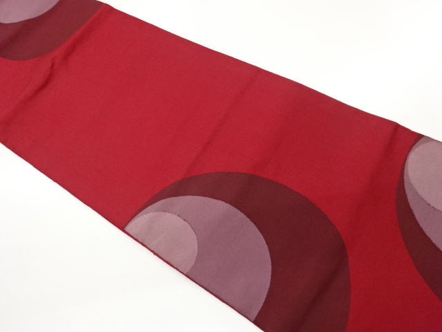 JAPANESE KIMONO / FUKURO OBI / WOVEN ROUNDEL PATTERN